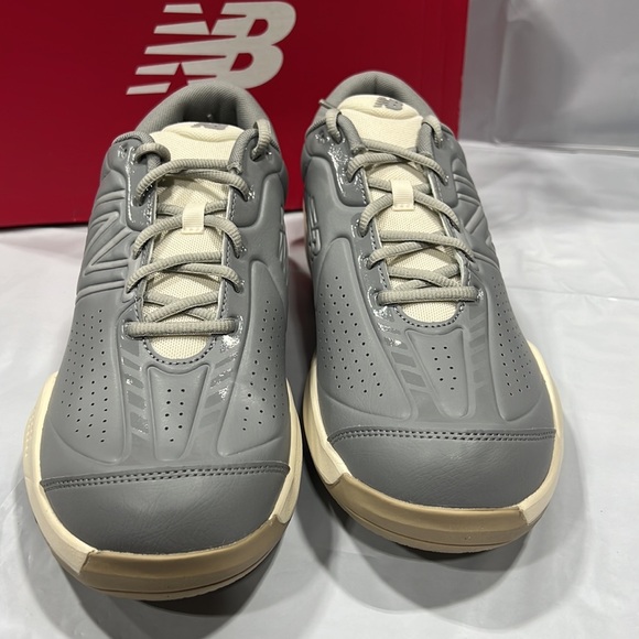 NIB - New Balance Men's 696v5 Tennis Shoes, Grey/ White - Size 11.5 - Picture 5 of 11